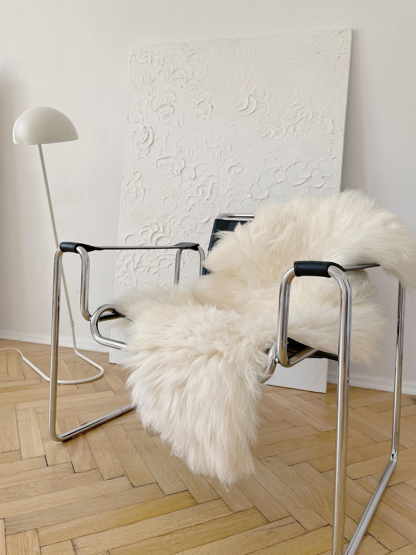 Tapis en peau de mouton naturelle